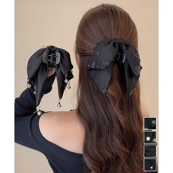 ヘップバーン風 ヘアクリップ レディース