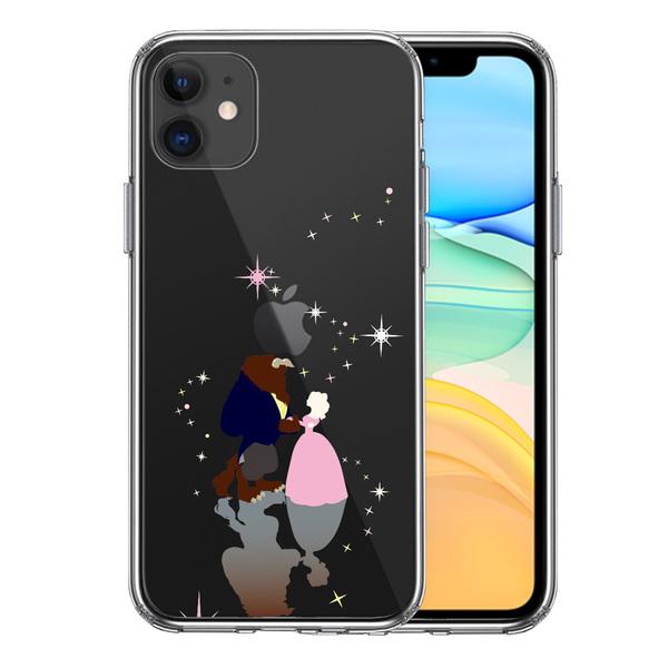 iPhone11 ケース クリア 美女と野獣 スマホケース 側面ソフト 背面ハード ハイブリッド UA13193210-7474
