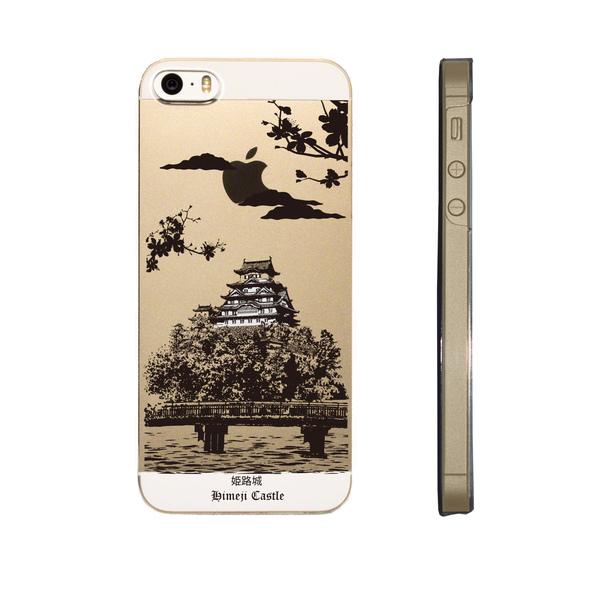 iPhone5 iPhone5s ケース クリア 世界遺産 国宝 姫路城 スマホケース ハード スマホケース ハード