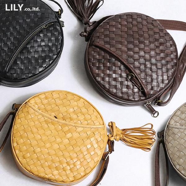 リリイ LILY リリー メッツ ソフトで軽いポニーレザーメッシュの 丸型 