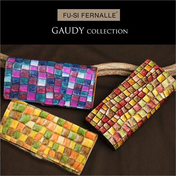 Fernalle 革 財布 フーシフェルナーレ Gaudy 本革 Maruya Fg こだわりの革 レザー Fu Si 長財布 美しいステンドグラス風デザイン イタリーレザー バングラゴートレザーの長財布 ファッション Selection