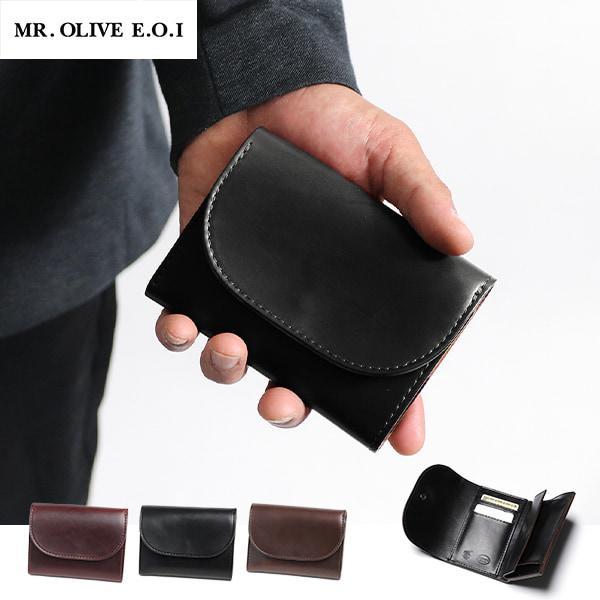 MR.OLIVE E.O.I  HORWEEN CHROMEXCEL LEATHER / COMPACT WALLET 日本製 牛革 折財布 コンパクト財布