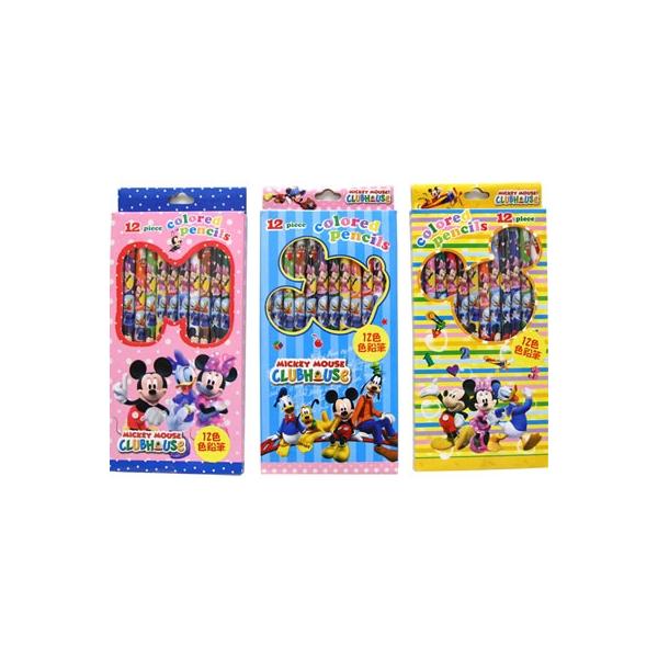 Disneyディズニーキャラクター12色鉛筆ミッキー＆ミニー : 丸悠
