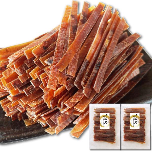 イカの美味しさを最大限に引き出すシンプルな味付けで、飽きがこないあっさりとしたイカのやさしい味わいのするめジャーキー。こだわりの８ミリ幅でカットで食べやすく、長さ約１３センチの満足サイズにカットしています。とまらない食べだすとやめられない、...