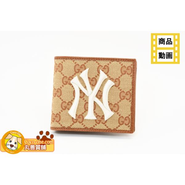 GUCCI ニューヨーク・ヤンキース 二つ折り財布 & カードケース GUCCI グッチ x NYヤンキース / ヤンキースバイフォールド
