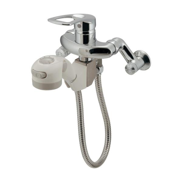 192-145】 カクダイ シングルレバー混合栓（シャワーつき