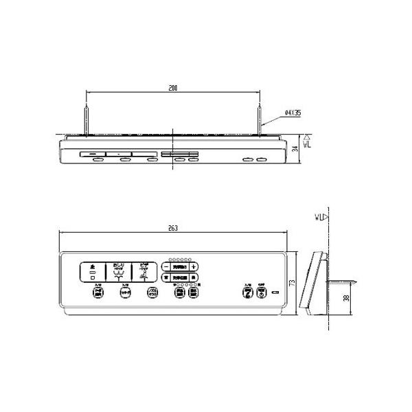 INAX（イナックス） 【354-1680-SET】 壁リモコンキット トイレ部品