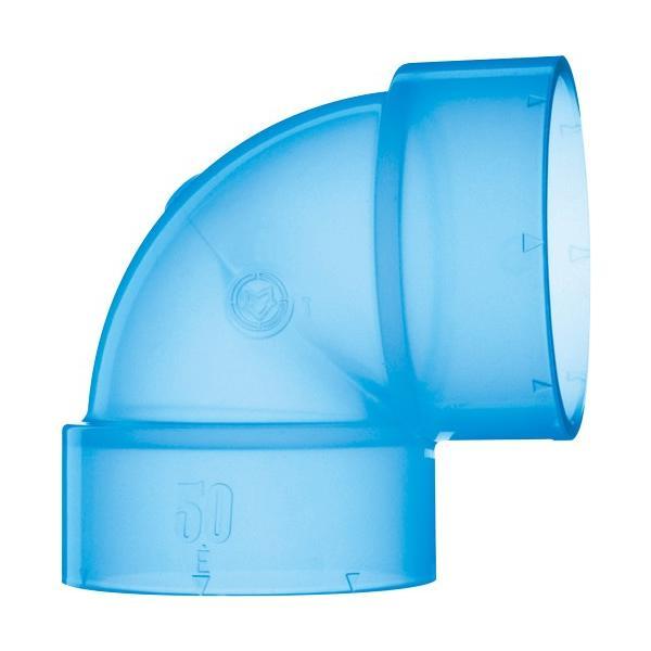 【ゆうパケット】下水道関連製品＞DV継手／VU継手＞VU継手 透明 VUエルボ VUL50透明 Mコード：76993 前澤化成工業