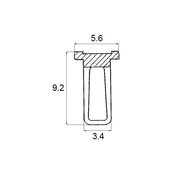 LIXIL・新日軽 【NETBL00263】 縦框タイト材 窓（サッシ）部品[SVYT246S01×10メートル巻] 【純正品】LIXIL・新日軽 縦框タイト材 窓（サッシ）部品[SVYT246S01×10メートル巻]本体(SVYT246S...