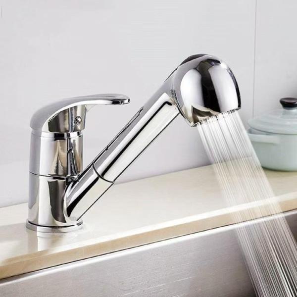キッチン蛇口キッチン用水栓シャワー混合栓 シングルレバーキッチン用混合栓バネ式シャワー