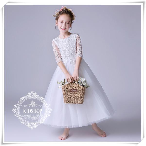 子供ドレス発表会結婚式キッズフォーマルドレスワンピース花柄子供服 レース女の子フラワーガールロング Buyee Servis Zakupok Tretim Licom Buyee Pokupajte Iz Yaponii