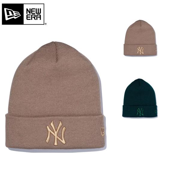 ニューエラ ニット帽 ビーニー ニットキャップ NEWERA ベーシック カフニット ニューヨーク・ヤンキース New York Yankees チームロゴ メジャーリーグ 野球 NY