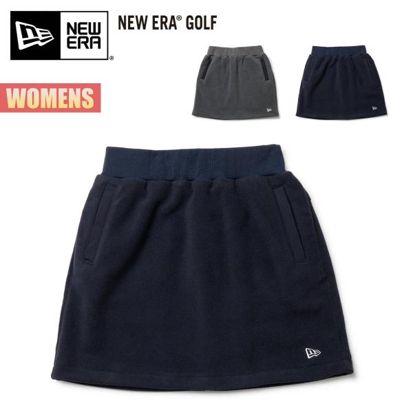 ■ニューエラ ゴルフ ウィメンズ フリース スカートNEW ERA GOLF Women's Fleece Skirt組成：ポリエステルサイズ (cm)・M = ウエスト:64 / 裾幅:52 / スカート丈(ベルト幅含):41・L = ウ...