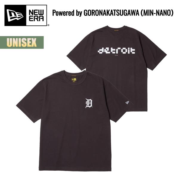ニューエラ 半袖 ウォッシュドコットン Tシャツ NEW ERA S/S Washed Cotton T-Shirt GORO NAKATSUGAWA min-nano デトロイト・タイガース スミクロ 黒