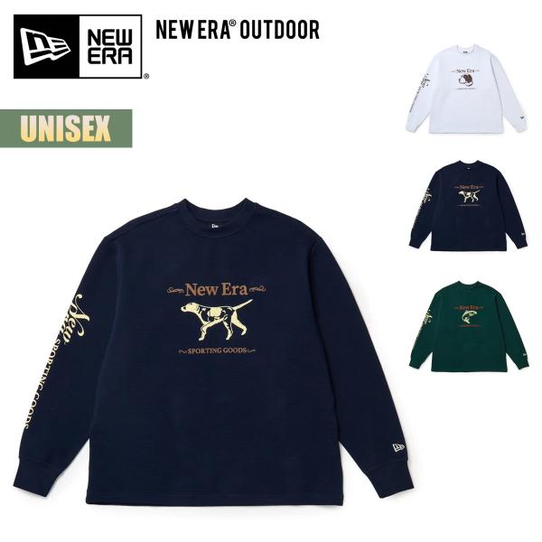 ニューエラ アウトドア ロンT NEW ERA OUTDOOR 長袖 ワッフル Tシャツ Direction by Takayuki Ohashi Dog/Fishトップス カットソー ユニセックス
