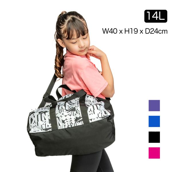 ■ナイキ NIKE SWIM プリントボストンプールバッグ【カラー】・ブラック・ピンク・ブルー・ムラサキ（パープル系）【寸法】40cm x 19cm x 24cm【容量】14L【品質】ポリエステルボストンタイプのプールバッグ。NIKEをちり...