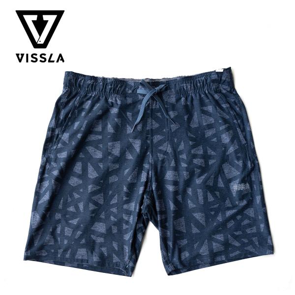 ヴィスラ ショートパンツ メンズ コンプライト エコ 18”エラ スティックウォークショーツ VISSLA COMP LITE ECO 18”ELASTIC WALKSHORT DKN ネイビー系 ビスラ