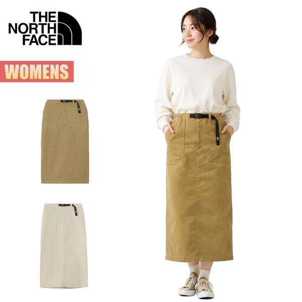 ノースフェイス レディース スカート THE NORTH FACE バレーウェーブスカート Valleywave Skirt コーデュロイ ロング丈 カジュアル シンプル アウトドア