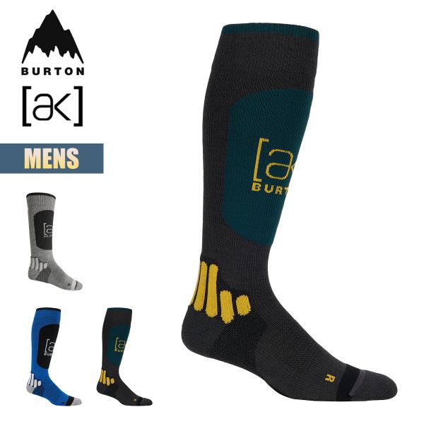 バートン 靴下 メンズ W23JP-131991 Mens Burton [ak] Endurance Sock エンデュランス ソックス 速乾 防臭 抗菌 スノーボードソックス ウインターソックス 厚手