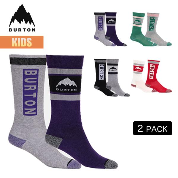 バートン 靴下 キッズ 25-26 Burton ウィークエンド ミッドウェイト ソックス 2パック W26JP-151711 Kids Weekend Midweight Sock 2-Pack スノーボードソックス