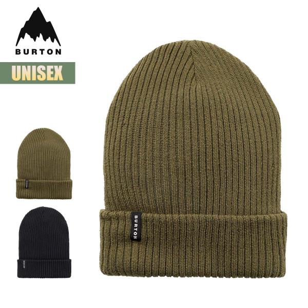 バートン ビーニー ニット帽 23-24 Burton リサイクル リブ W24JP-233531 Burton Recycled Rib Beanie 帽子 メンズ レディース ワンポイント ロゴ シンプル