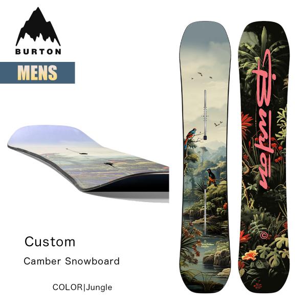 25-26モデルMen's Burton Custom Camber Snowboardメンズ バートン カスタム キャンバー スノーボードカラー: Jungleライディングレベル: 中級者, 上級者【サイズ】150 / 154 / 156...