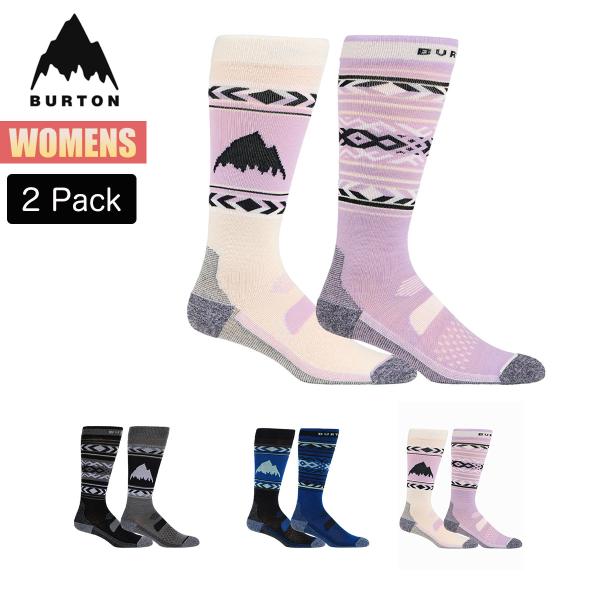 バートン 靴下 レディース 25-26 Burton ウィメンズ パフォーマンス ライトウェイト ソックス 2パック W26JP-204931 Womens Performance Lightweight Socks
