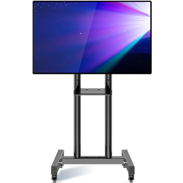 WNJQBYテレビスタンドキャスター付き移動式テレビスタンドハイタイプ