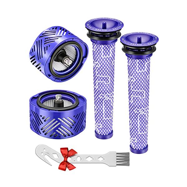 ＼20％OFF／ ダイソン 掃除機 V6 フィルター SV07 SV09 HH08 互換 交換フィルター 互換フィルター 4点セット プレフィルター 2個 ポストモーターフィルタ 2個 水洗い可能