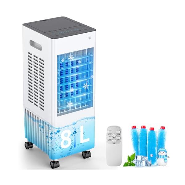 Eleeyak 冷風機 冷風扇 強力 人気 多機能 Eleeyak 冷風機 冷風扇 強力 人気 多機能 3方向で熱気を吸い込む