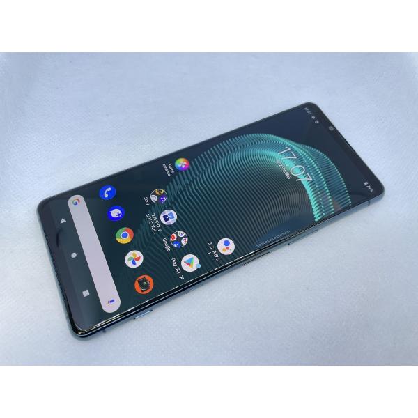 ☆送料無料☆良品☆au☆Xperia 5 III SOG05☆ブルー☆0011280000016