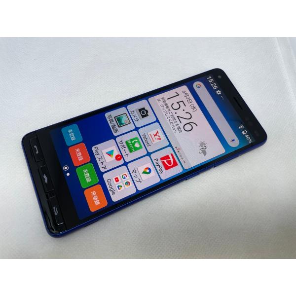 ☆送料無料☆ジャンク☆Ymobile☆かんたんスマホ2+ A201KC☆ブルー