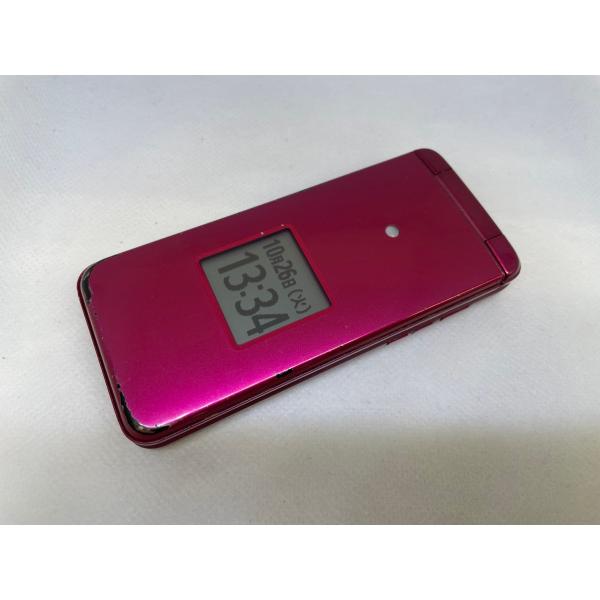 美品auかんたんケータイライト本体 ☆送料無料☆au☆かんたんケータイ ライト KYF43☆レッド