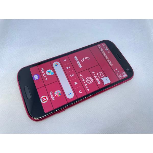 ☆送料無料☆良品☆docomo☆らくらくスマートフォン F-52B☆レッド