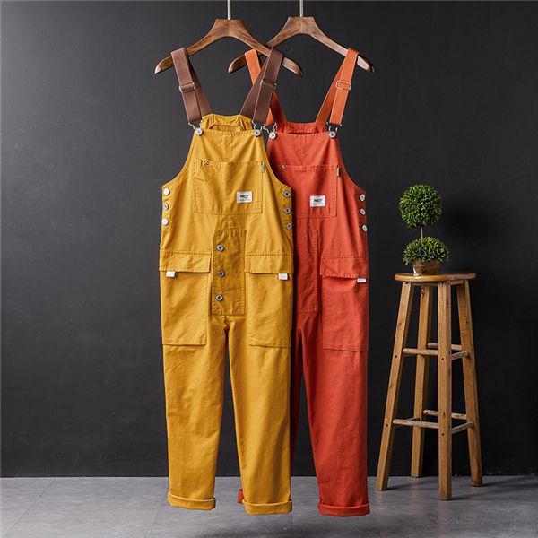 サロペット メンズ パンツ オーバーオール サロペットパンツ ストリート ダンス 春夏秋 サロペット作業服　オーバーオール
