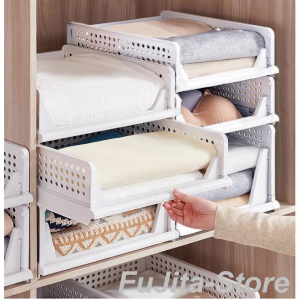 収納ケース 単品 引き出し 積み重ね 収納ボックス スタッキング スライド式 衣類 押入れ リビング キッチン クローゼット ラック 整理整頓 プラス