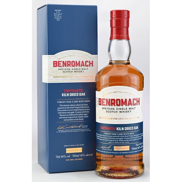 BENROMACH スコッチウイスキー キルンドライオーク 700ml 46% ウイスキー 46度 ベンロマック バージンオーク キルンドライ 2012