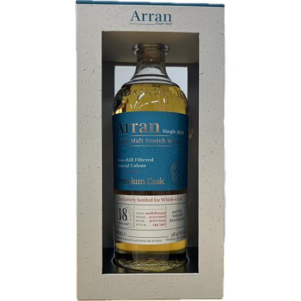 ウイスキー 58.9度 アラン 18年 2006 シェリーホグスヘッド 700ml 1本