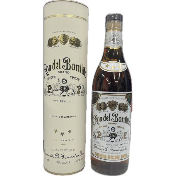 新品.未開封.旧ラベルです。 ロン・デル・バリリット スリー・スター ラム酒 ラム 43度 ロン デル バリリット スリースター 750ml 1本 : 酒