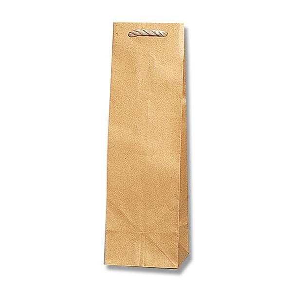 ワイン1本用 紙袋 手提げ T型チャームバック 未晒 クラフト　1枚　ギフト 贈り物 ワイン,ギフト,贈り物,手提げ,袋,無地,クラフト,お土産,プレゼント