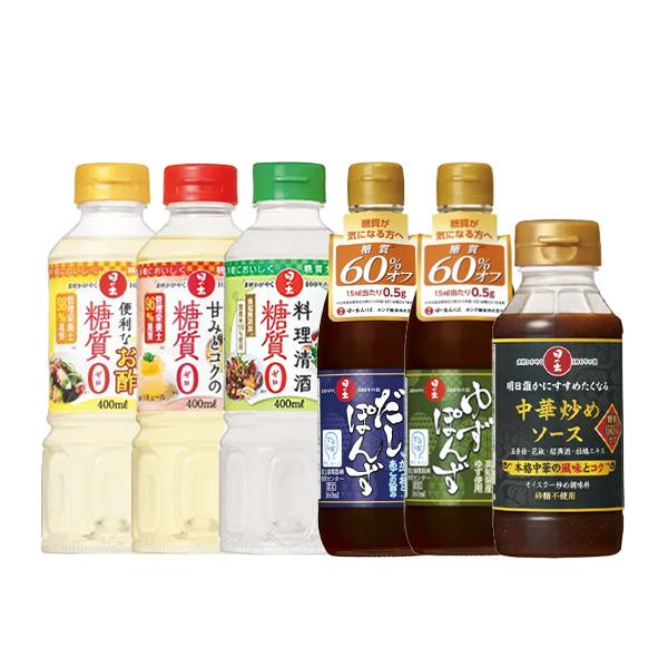 キング醸造 糖質オフ・ゼロ 調味料6種セット 各1本 計6本セット HINODE 〔送料無料〕キング醸造,HINODE,日の出,調味料,中華,炒め,ソース,糖質,オフ,ペット,五香粉,花椒,紹興酒,牡蠣エキス,野菜炒め,焼きそば,オイスター...