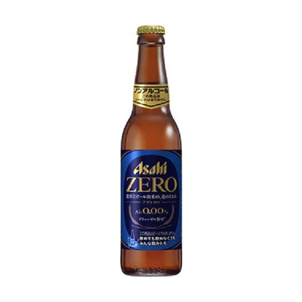 アサヒ 瓶ビール ZERO ゼロ 小瓶 334ml 1本 ノンアルコール