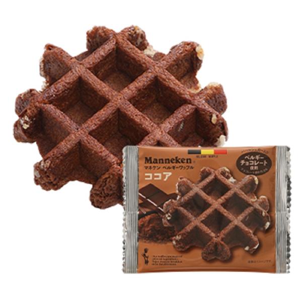 マネケン ベルギーワッフル ≪ココアワッフル≫ 6個入り 1箱 送料無料マネケン,洋菓子,ワッフル,セット,お菓子,パールシュガー,おやつ