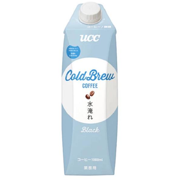 UCC Cold Brew 水淹れアイスコーヒー 無糖 1000ml紙パック×12本 1ケース コールドブリュー 送料無料