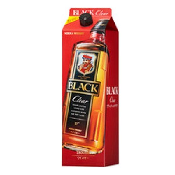 ウイスキー 37度 ブラックニッカクリア 1800ml 紙パック 6本 1ケース 送料無料