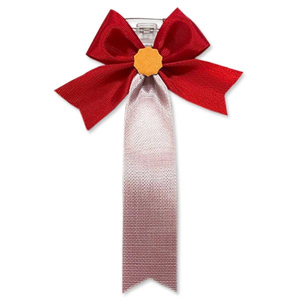 式典、イベント、セレモニー、学校行事などにご利用いただけるリボン徽章（記章・胸章）です。サイズ：縦：130mm 　横：90mm素材/材質　アセテート　安全ピンこの商品は10個単位での販売となります。価格は10個1セットでの価格となります。3...