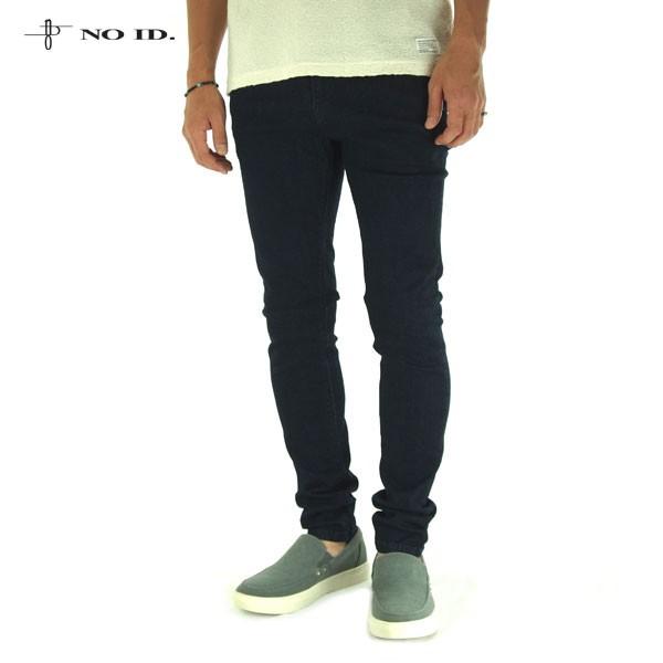 NO ID. コットンストレッチライダースサルエルスキニーデニムパンツ NO 