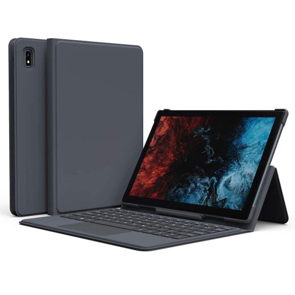 Vastking KingPad K10 / K10 Pro 専用キーボードケース トラックパッド内蔵 純正 角度調整無段階 PU製 金属製ヒンジ グレー