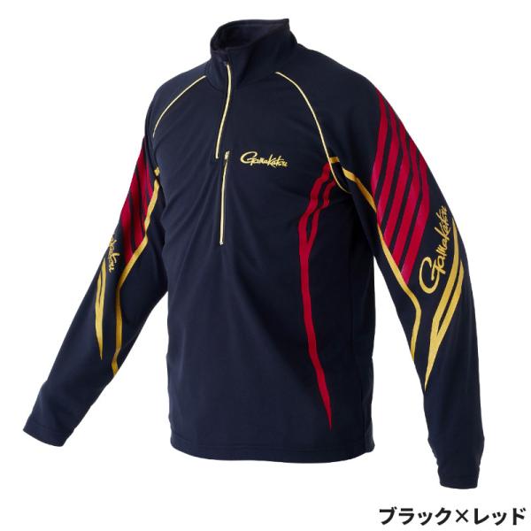 Gamakatsu がまかつ ウェア コカゲマックスジップシャツ L ブラック