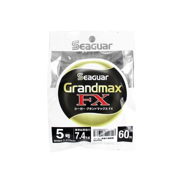 クレハ合繊 シーガー グランドマックスFX 60m 5号 クリア